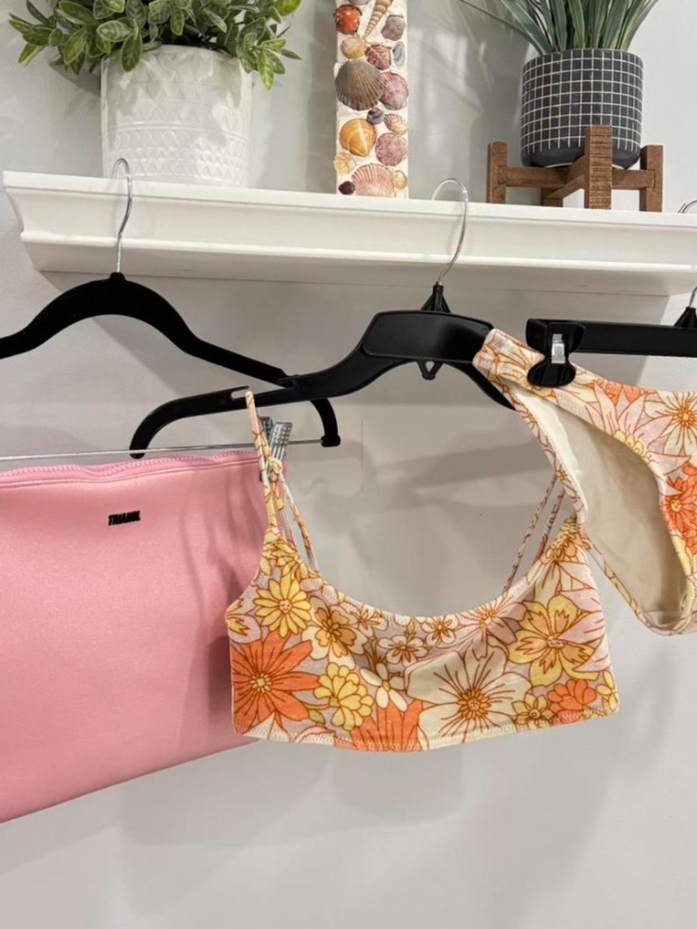 triangl swimwear Floral Orange & Yellow Bikini Set